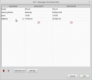 XLT 4.7 Data Sets